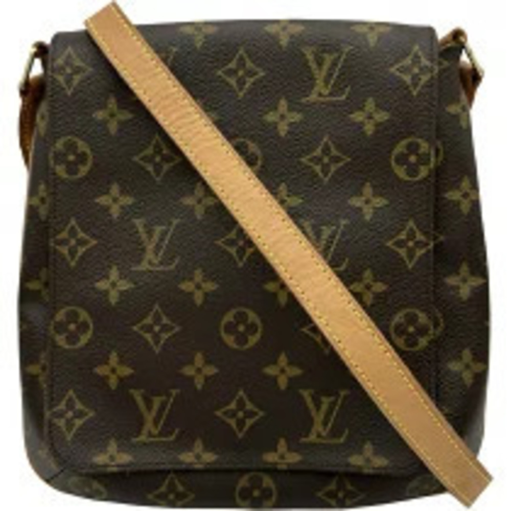 Louis Vuitton Musette Salsa Long Brown Monogram Shoulder Bag